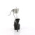 Pleaser DELIGHT-691-2RS Plateau Sandaletten Clear Strass Schwarz EU-35 / US-5