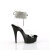 Pleaser DELIGHT-691-2RS Plateau Sandaletten Clear Strass Schwarz EU-35 / US-5