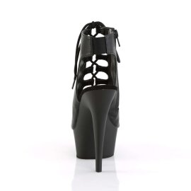 Pleaser Stiefelette DELIGHT-600-20 Schwarz EU-35 / US-5