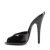 Devious DOMINA-101 Pantoletten Lack Schwarz EU-42 / US-12