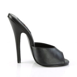 Devious DOMINA-101 Pantoletten Kunstleder Schwarz EU-35 / US-5