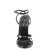 Devious DOMINA-108 Sandaletten Lack Schwarz EU-44 / US-14