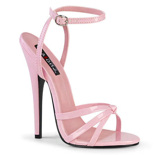 Devious DOMINA-108 Sandaletten Lack Baby Pink EU-42 / US-12