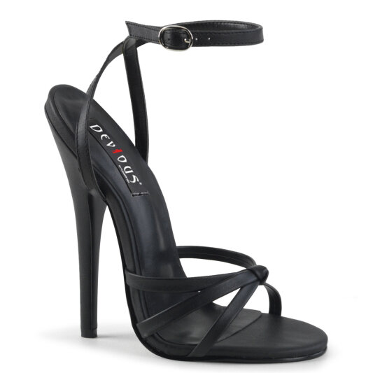 Devious DOMINA-108 Sandaletten Kunstleder Schwarz EU-35 / US-5