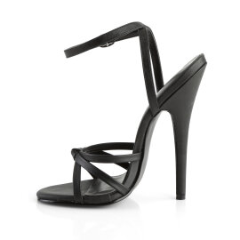 Devious DOMINA-108 Sandaletten Kunstleder Schwarz EU-35 / US-5