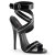 Devious DOMINA-119 Sandaletten Lack Schwarz EU-37 / US-7