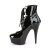 Pleaser Stiefelette DELIGHT-600-22 Schwarz EU-35 / US-5