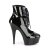 Pleaser Stiefelette DELIGHT-600-22 Schwarz EU-35 / US-5