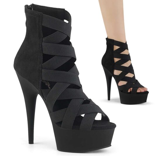 Pleaser Sandalette DELIGHT-600-24 Schwarz EU-35 / US-5
