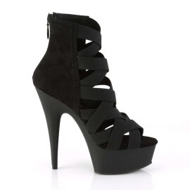 Pleaser Sandalette DELIGHT-600-24 Schwarz EU-38 / US-8