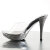 Fabulicious ELEGANT-401 Plateau Pantoletten Chrom Clear Silber EU-35 / US-5