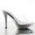 Fabulicious ELEGANT-401 Plateau Pantoletten Chrom Clear Silber EU-36 / US-6
