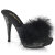 Fabulicious ELEGANT-401F Plateau Pantoletten Kunstleder Schwarz EU-36 / US-6