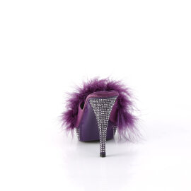 Fabulicious ELEGANT-401F Plateau Pantoletten Kunstleder Lila EU-39 / US-9