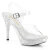 Fabulicious ELEGANT-408 Plateau Sandaletten Clear Strass Transparent EU-37 / US-7