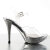 Fabulicious ELEGANT-408 Plateau Sandaletten Chrom Clear Silber EU-36 / US-6