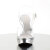 Fabulicious ELEGANT-408 Plateau Sandaletten Chrom Clear Silber EU-37 / US-7