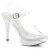 Fabulicious ELEGANT-408ABRS Plateau Sandaletten Clear Strass Transparent EU-36 / US-6