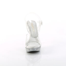 Fabulicious ELEGANT-408ABRS Plateau Sandaletten Clear...