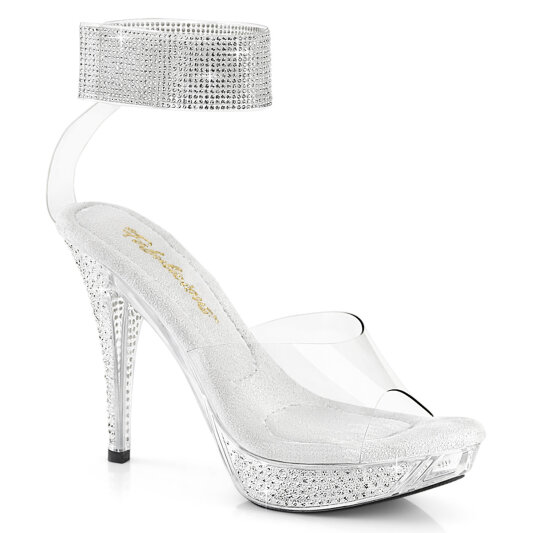 Fabulicious ELEGANT-442 Plateau Sandaletten Clear EU-37 / US-7