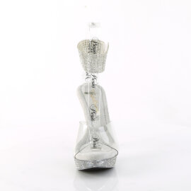 Fabulicious ELEGANT-442 Plateau Sandaletten Clear EU-37 / US-7