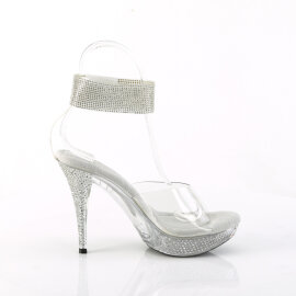 Fabulicious ELEGANT-442 Plateau Sandaletten Clear EU-37 / US-7