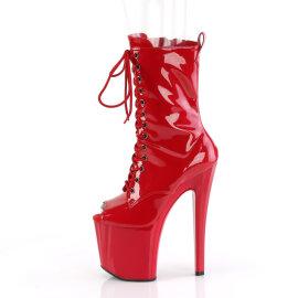 Pleaser ENCHANT-1041 Plateau Stiefeletten Lack Rot EU-35 / US-5
