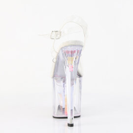 Pleaser ENCHANT-708AQUA-01 Plateau Sandaletten Clear EU-37 / US-7