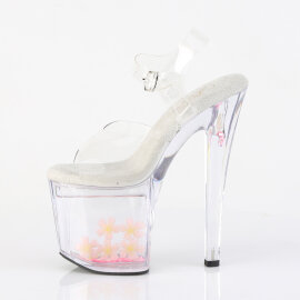 Pleaser ENCHANT-708AQUA-01 Plateau Sandaletten Clear EU-39 / US-9
