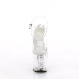 Pleaser ENCHANT-708AQUA-02 Plateau Sandaletten Clear...