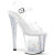 Pleaser ENCHANT-708AQUA-04 Plateau Sandaletten Clear Glitter Silber EU-38 / US-8