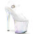 Pleaser ENCHANT-708HT Plateau Sandaletten Clear Holograma Rauch Bunt EU-35 / US-5