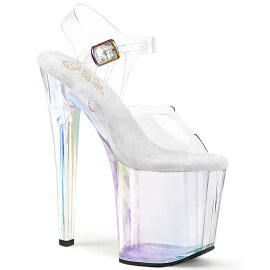 Pleaser ENCHANT-708HT Plateau Sandaletten Clear Holograma...