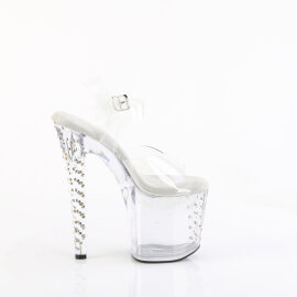 Pleaser ENCHANT-708RS Plateau Sandaletten Clear Strass Transparent EU-37 / US-7