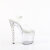 Pleaser ENCHANT-708RS Plateau Sandaletten Clear Strass Transparent EU-38 / US-8