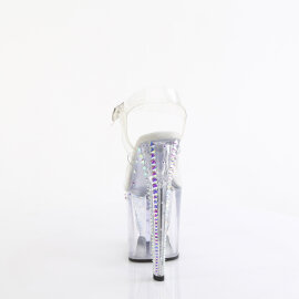 Pleaser ENCHANT-708RS-02 Plateau Sandaletten Clear Strass Transparent EU-36 / US-6