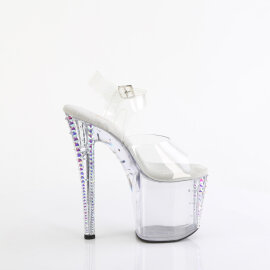 Pleaser ENCHANT-708RS-02 Plateau Sandaletten Clear Strass Transparent EU-36 / US-6