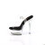 Pleaser EXCITE-608 Plateau Sandaletten Clear Schwarz EU-35 / US-5