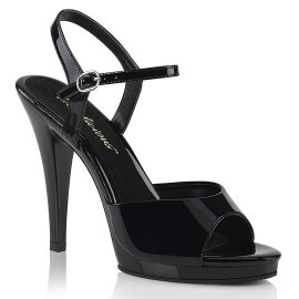 Fabulicious FLAIR-409 Sandaletten Lack Schwarz EU-39 / US-9