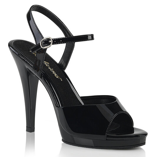 Fabulicious FLAIR-409 Sandaletten Lack Schwarz EU-42 / US-12