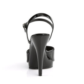 Fabulicious FLAIR-409 Sandaletten Lack Schwarz EU-42 / US-12