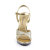 Fabulicious FLAIR-419/G/C Sandaletten Clear Glitter Gold EU-42 / US-12