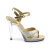 Fabulicious FLAIR-419/G/C Sandaletten Clear Glitter Gold EU-42 / US-12
