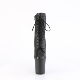 Pleaser FLAMINGO-1020 Plateau Stiefeletten Leder Schwarz...