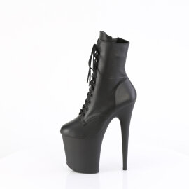 Pleaser FLAMINGO-1020 Plateau Stiefeletten Leder Schwarz EU-41 / US-11
