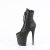 Pleaser FLAMINGO-1020 Plateau Stiefeletten Leder Schwarz EU-41 / US-11