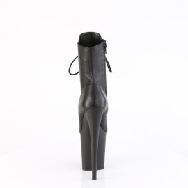 Pleaser FLAMINGO-1020 Plateau Stiefeletten Leder Schwarz EU-42 / US-12
