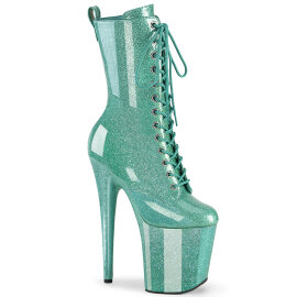 Pleaser FLAMINGO-1040GP Plateau Stiefeletten Lack Glitter...