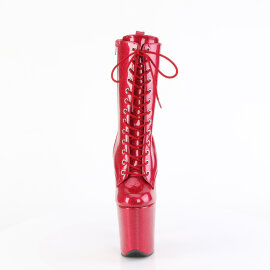 Pleaser FLAMINGO-1040GP Plateau Stiefeletten Lack Glitter...