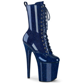 Pleaser FLAMINGO-1040GP Plateau Stiefeletten Lack Glitter...